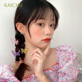 kaichu niñas mariposa horquillas dulce pelo accesorios clips de pelo transparente color moda multicolor coreano adorable elegante garra de pelo