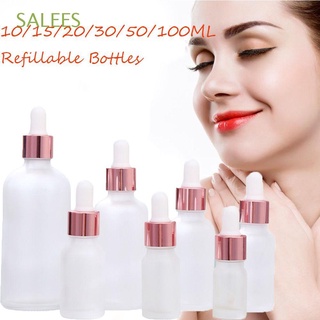 salees botellas recargables líquidas aromaterapia dispensadores líquidos botella de spray cosmética portátil vacía ámbar transparente 10-100ml esmerilado (1)