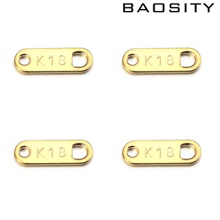 [BAOSITY*] 60 piezas de oro extensor de astilla colgantes cola cadena etiqueta para hacer joyas DIY