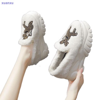 zapatos de felpa de las mujeres s ropa de invierno 2020 nuevos guisantes salvajes