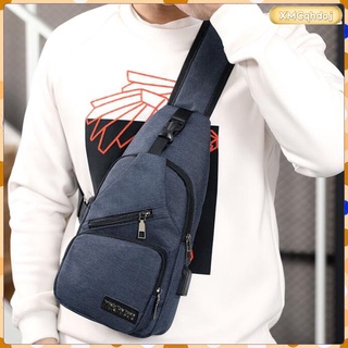 [Ready Stock] Men\'s Sling Backpack Shoulder Chest Crossbody Sling Bag Outdoor Backpack (3)