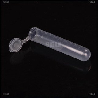 <fudan> 20pcs 10 ml de plástico centrífugo laboratorio prueba vial recipiente de muestra con tapa (7)