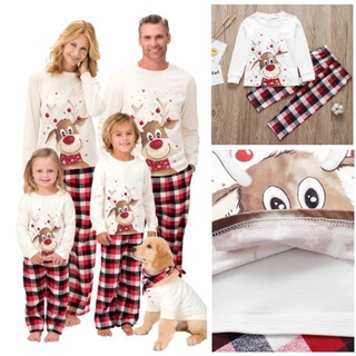 familia coincidencia trajes ropa de navidad pijamas conjunto de navidad adultos niños lindo fiesta ropa de dormir pijamas de dibujos animados ciervo ropa de dormir traje