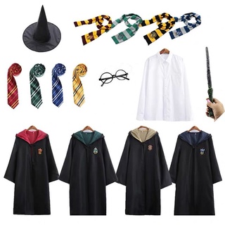 Harry Potter Ropa Mágica Túnica Circundante Mago cosplay Gryffindor Slytherin schoo 1011 100111111111111112 (8)