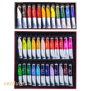 verd 12/24 colores pintura acrílica profesional 20ml dibujo pintura pigmento pintado a mano para niños diy artista