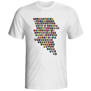 Popular Men t-shirt All Star Doodle In Thunder Shape Mighty Morphin Power Rangers 100% Cotton Sport Gift