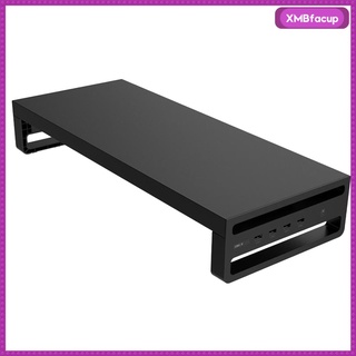 [ACUP] aluminio portátil PC Monitor soporte elevador soporte organizador de escritorio robusto ee.uu. (7)