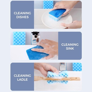 1pc esponjas de color ondulado, esponjas para lavar platos, almohadillas de cocina para lavar platos, limpieza, fregar h2u5 (8)