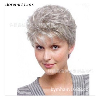 s.mx pelucas de pelo natural/mediano/mediano/mediano/natural/fiesta completa (color: gris plateado)