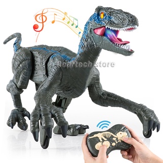lego rc dinosaurio 2.4g raptor velociraptor simulación animal control remoto jurassic dinobot eléctrico caminar niños juguetes para niño (1)