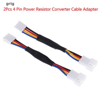 GRTG 2 * 4Pin Ventilador Reducción De Ruido Desaceleración Línea De Resistencia cable Para PC De Refrigeración