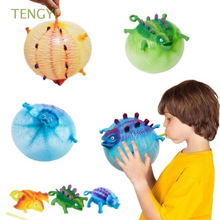 tengyi creative squeeze ball inflable animal juguete soplando dinosaurio soplar tpr kid alivio del estrés niños divertido globo