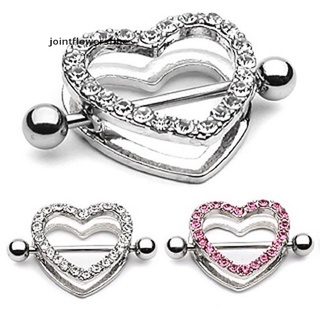 jtff 1 pza/1 par de piercings en forma de corazón para pezón/anillo para pezones/joyería fina