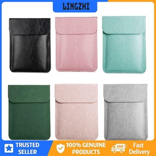 【lingzhi】 PU Leather Business Style Fashionable Laptop Notebook Sleeve Case Carry Bag Shockproof Handbag Suitable For Macbook Air (2)
