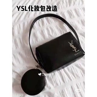 YSL Two-piece suit black Cosmetic bag handbag