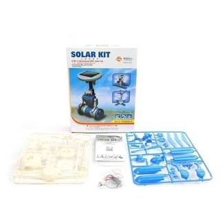 Robot solar Kit 6 en 1 Robot azul montar juguete educativo