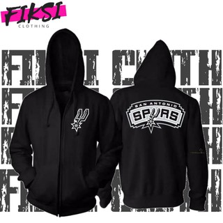 Sudadera con cremallera equipo baloncesto San Antonio Spurs Logo - ropa de ficción