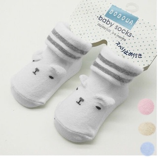 Calcetines antideslizantes de rayas para bebés/niñas/calcetines para recién nacidos de dibujos animados/calcetines para cuna