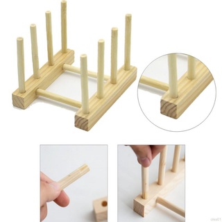 De madera de bambú estante de platos titular de la cocina gabinete de almacenamiento organizador para plato/plato/taza/taza/taza tapa/tabla de cortar (5)