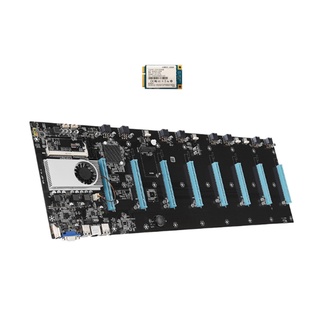 Qj nuevo BTC-S37 minería placa base 8Gb DDR3 PCIe X16 8xGPU ranura para tarjeta puerto expandible