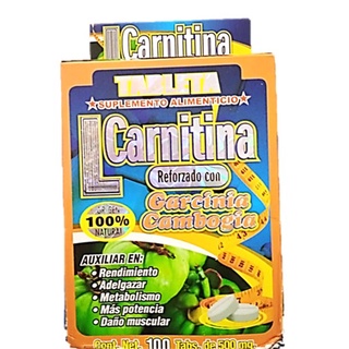 L-Carnitina 60 Tabs Reduce Fatiga Quemador Grasa Reafirmante