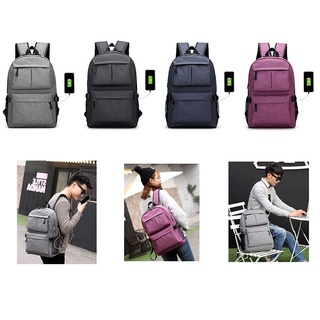 School Bag With USB Charger Port Anti Theft Business Travel Backpack Laptop Book