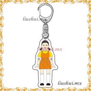Squid Game Keychain TV Squid Game Doll Model Pendant Backpack Decoration[(*＾-＾*)
