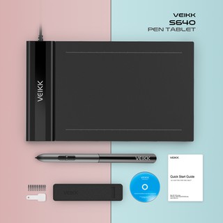 Veikk S640 6x4 pulgadas Ultra-delgada OSU Tablet dibujo Tablet herramientas de dibujo