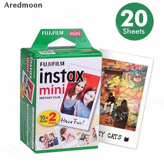 [aredmoon] 20pcs fuji instant photo paper instax mini película de 3 pulgadas borde blanco papel fotográfico venta caliente