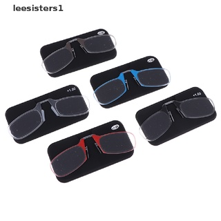 leesisters1 1pc portátil clip nariz lectura gafas kit unisex óptica presbiópica ultra delgada mx