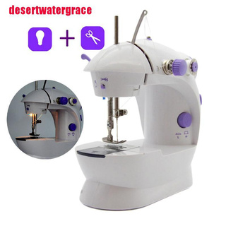 Desertwatergrace 202 máquina de coser con luz eléctrica Mini cortador de hilo hogar máquina de sastrería Modish