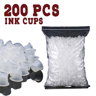 200 Pzas Ink Cups Caps para tinta tatuajes