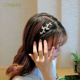 CHIBA1 Dulce Venda Muchachas Pinza para el cabello Accesorios para cabello mariposa Cristal coreano Mujer Temperamento Diamante de imitación Aro de pelo/Multicolor