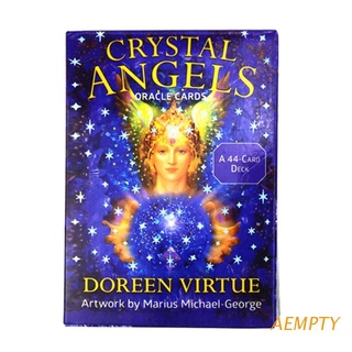 avaty crystal angel oracle tarjetas juego de mesa adivinación destino 44 cartas baraja tarot