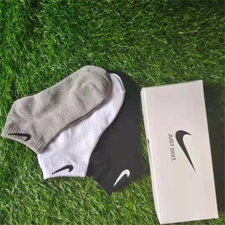 Meias Suvan Nexter de algodão preto e branco cinza basquete caixa de meias qin01.mx