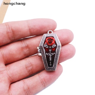 hongchang - anillos góticos para parejas, diseño punk, ataúd, araña, cruz, joyería mx