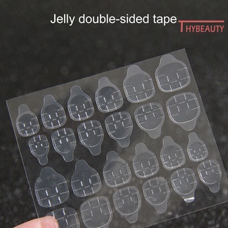 thybeauty - adhesivo transparente para uñas postizas, adhesivo de doble cara