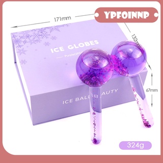 [venta caliente] 2 globos de hielo para tratamientos faciales, congeladores seguros y altamente eficaces globos faciales para la belleza diaria, apriete la piel, reducir
