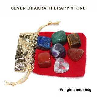 New Natural 7 Chakras Reiki Healing Stones Reiki Energy Stone Crystal Gemstone ☆shbarbieHao