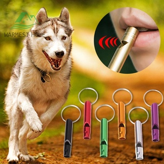 (municashop) silbato portátil de entrenamiento para perros/mascotas/cachorros de aluminio para dejar de ladrar sonido flauta