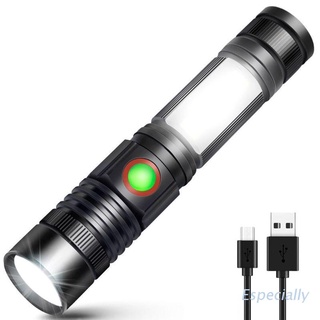 Esp linterna recargable linterna magnética con COB sidelight, Super brillante LED, impermeable,Zoomable, mejor Camping (1)