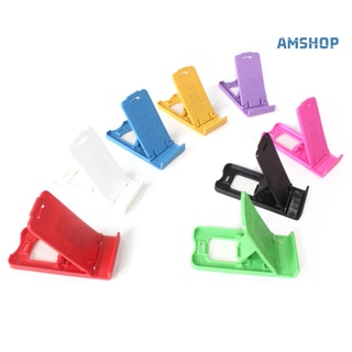 amshop Mini soporte de plástico plegable Universal para teléfono móvil/soporte de mesa de escritorio