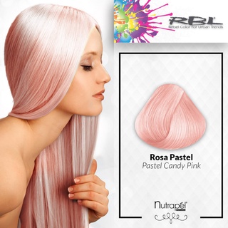RBL Tinte Fantasía Semipermanente Color Rosa Candy Pink Para Cabello Tubo 90g