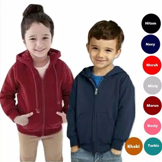 Chaquetas con capucha para niños - chaquetas con cremallera para niños Sonya - chaquetas lisas Unisex para niños (1)