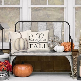 fundas de almohada para decoración de otoño 18x18 juego de 4 decoraciones de granja, funda de cojín para almohadas decorativas para el hogar