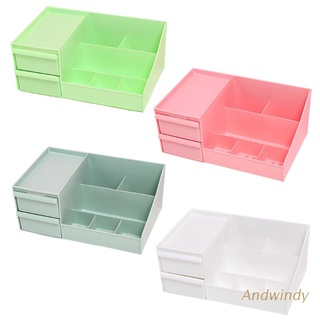 AND Makeup Storage Box Stationery Drawer Cosmetic Holder Home Office Table Organizer Rack