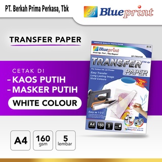 Papel de transferencia/papel de transferencia blanco BLUEPRINT Material de impresión poliéster camiseta Material de impresión - A4