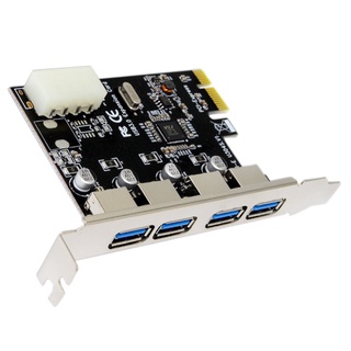 Adaptador De Tarjeta De Expansión PCI-E A USB 3.0 HUB Express De 4 Puertos 5 Gbps Velocidad DySunbeymall (6)