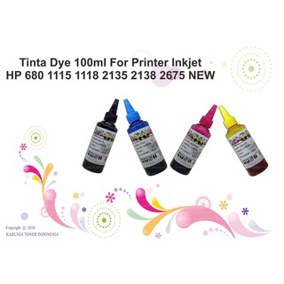 100Ml tinte inyección de tinta HP 680 1115 1118 2135 2138 2675 nuevo amarillo