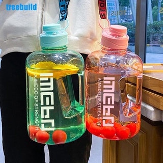 [Treebuild] Botella de agua deportiva Super gran capacidad 2200 ml taza de agua a prueba de fugas (3)